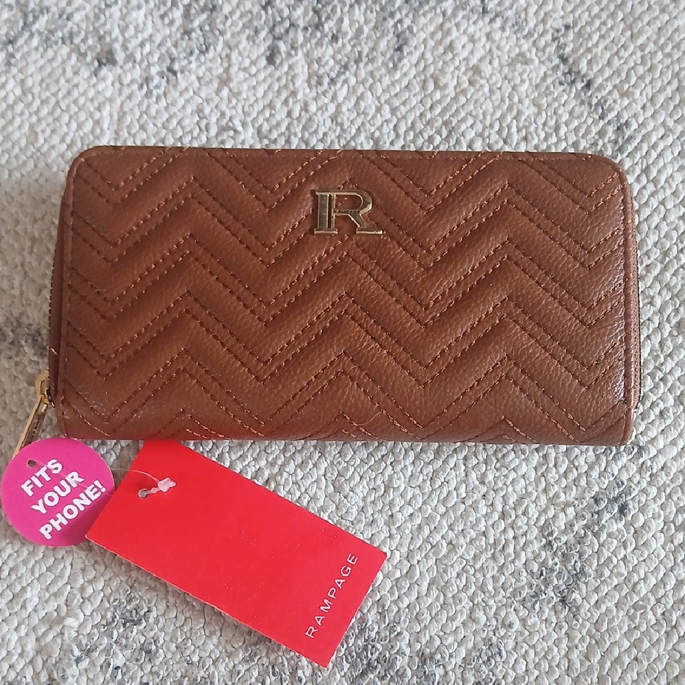 Rampage Brown Chevron Wallet
